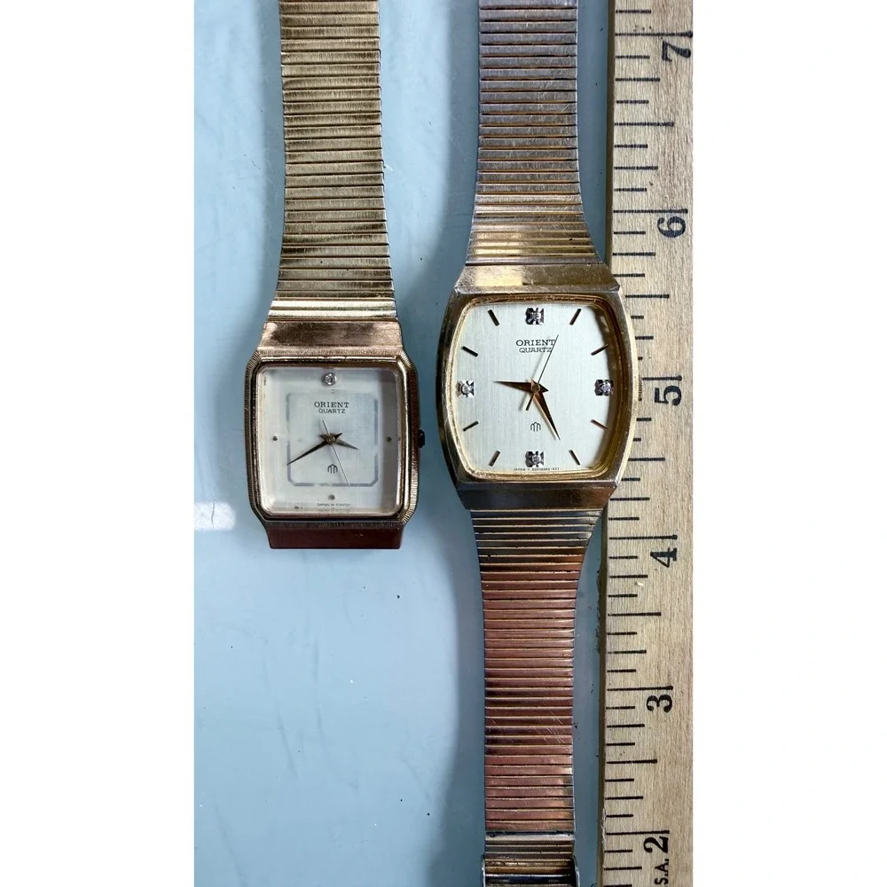 Lot of 2 Vintage Orient Watches D3510 D3511 Repair Restoration Parts